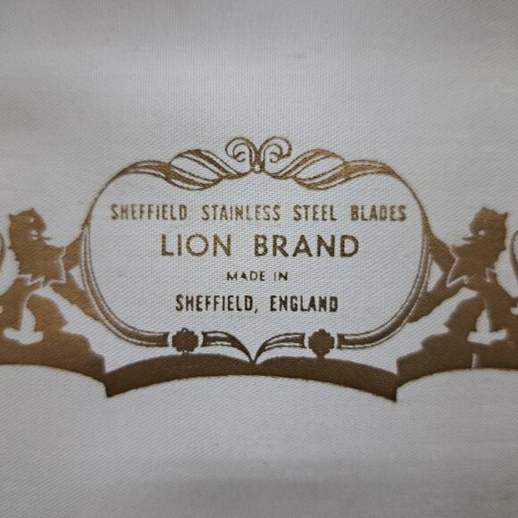 Sheffield Knife Set Lion Brand by George Wood & Sons - Picture 4 of 11